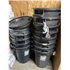 Image 2 : Lot of  10 Gracious Living 80-Liter Black Garbage Cans
