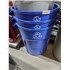 Image 3 : lot of 4 Assorted Recycling and Trash Bins