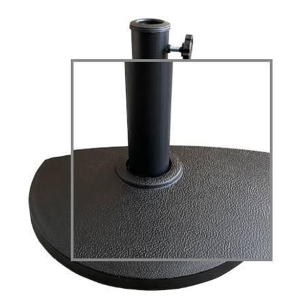 Valu+ Half-Round Umbrella Base in Black Resin Finish