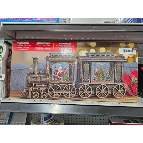 LED Holiday Train with Snow Globe Scenes