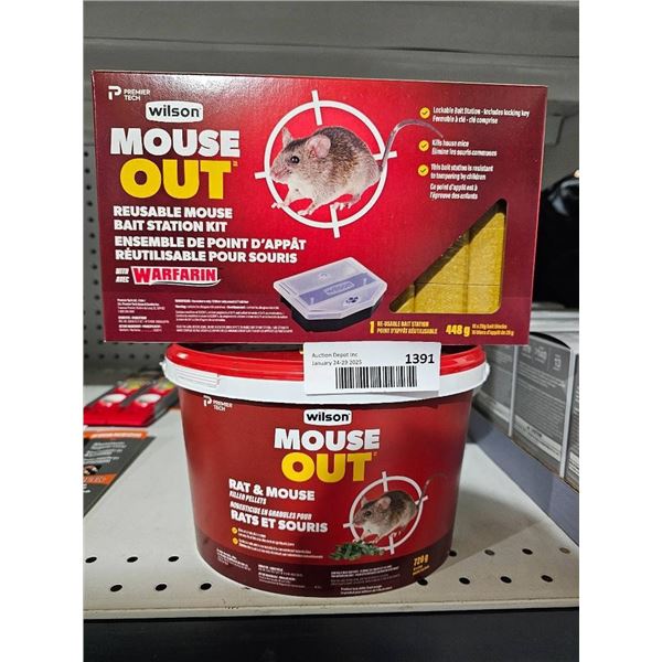 Wilson Mouse Out Bait Station Kit with Warfarin