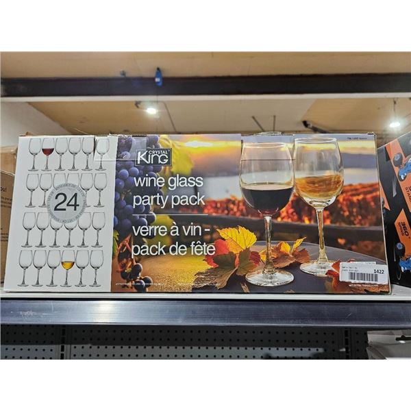 Krosno Wine Glass Party Pack With 24 Glasses