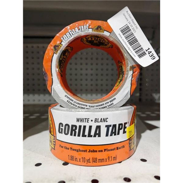 Gorilla Tape White 1.88 in x 10 yd Roll