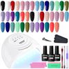 Image 1 : Jodsone Nail Gel Polish Set with 20 Colors
