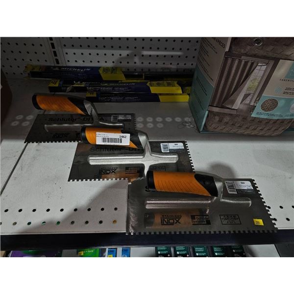 Set of Schluter-DITRA Notched Trowels