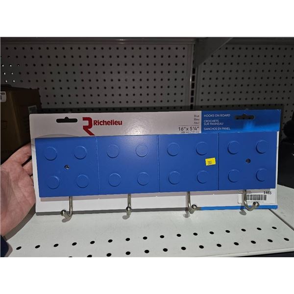 Richelieu Blue Hooks on Board, 16″ x 5 1/4″