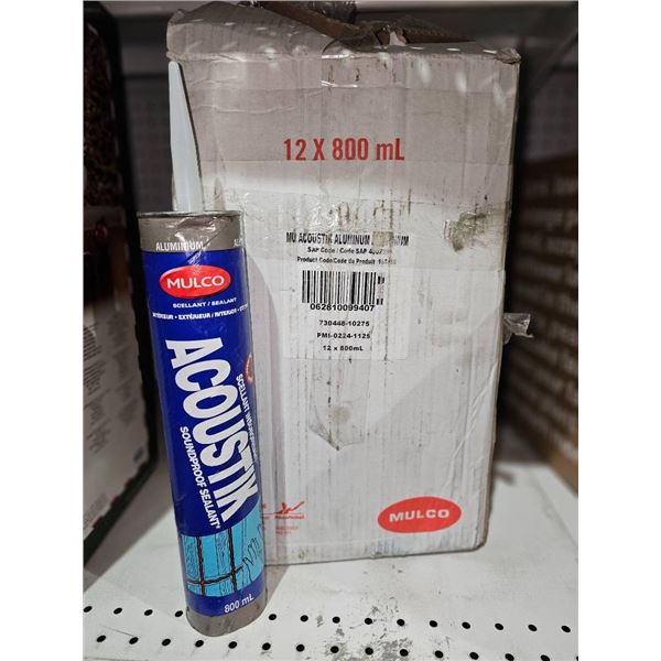 Mulco Acoustik Aluminum Sealant 800mL, Case of 12