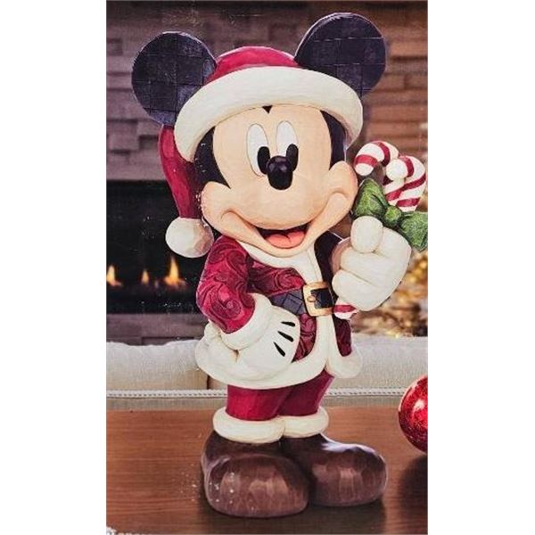 Disney Traditions Holiday Mickey Hand-Painted Figure