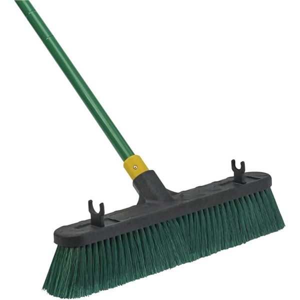 Quickie Bulldozer Multi-Surface Push Brooms, Set of 2