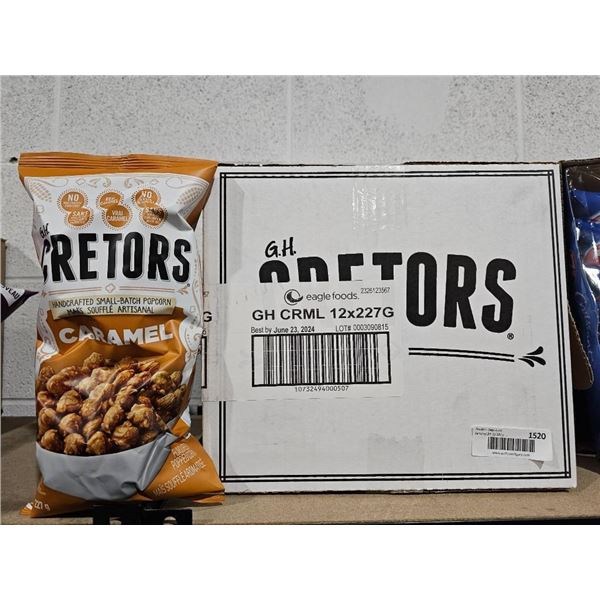 GH Cretors Caramel Popcorn 12-Pack (227g Bags)