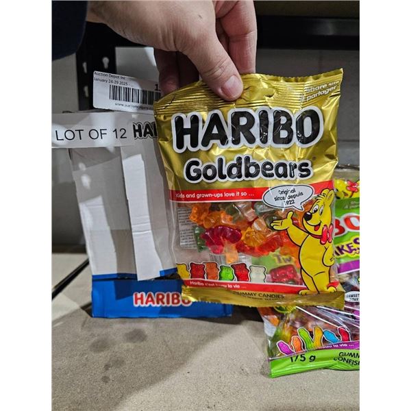 Lot of 12 Haribo Goldbears Gummi Candy Bags