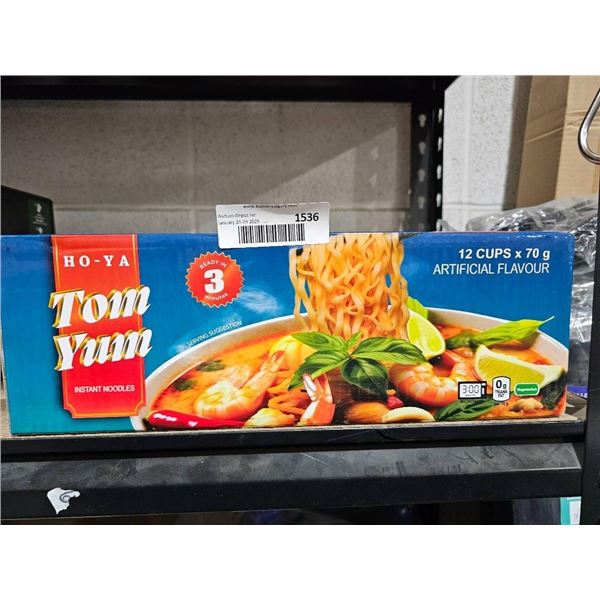 Ho-Ya Tom Yum Instant Noodles 12-Pack (70g Each)