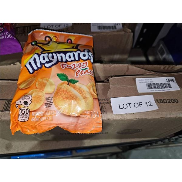 Maynards Fuzzy Peach Candy Bag Lot of 12