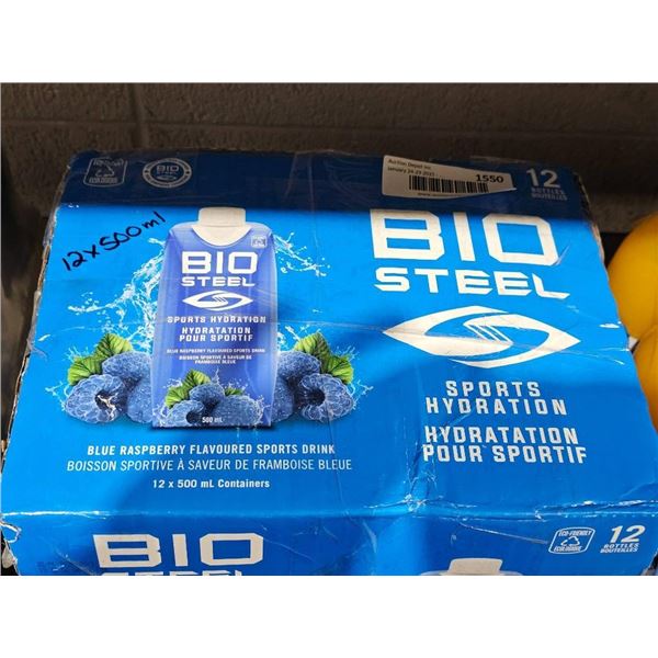 BioSteel Sports Hydration Blue Raspberry Pack (12 x 500mL)