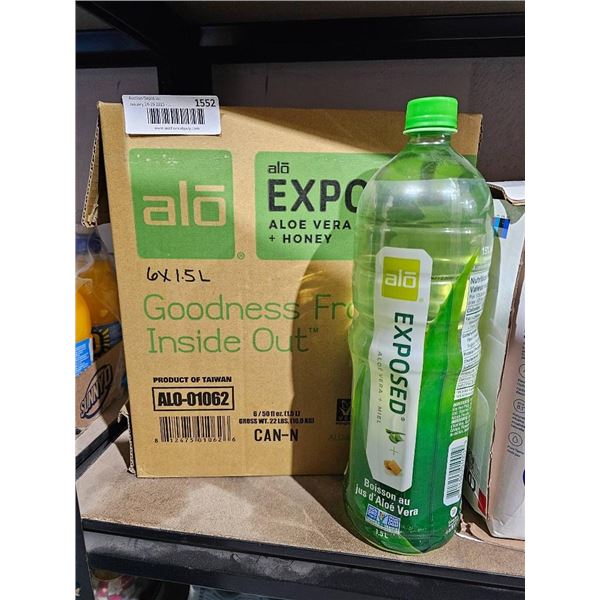 Case of Alo Exposed Aloe Vera Honey Drink 6×1.5L