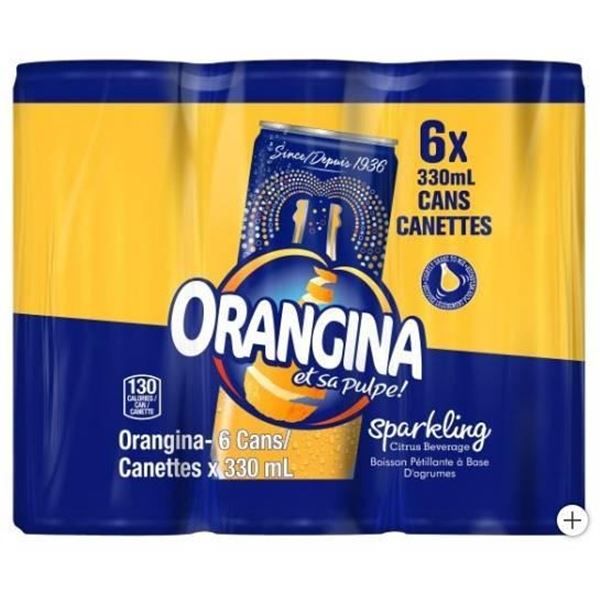 Orangina 4x 6-Pack 330ml Cans in Shrink Packaging
