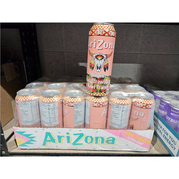 Case of Arizona Rx Energy Strawberry Cans 24x25oz