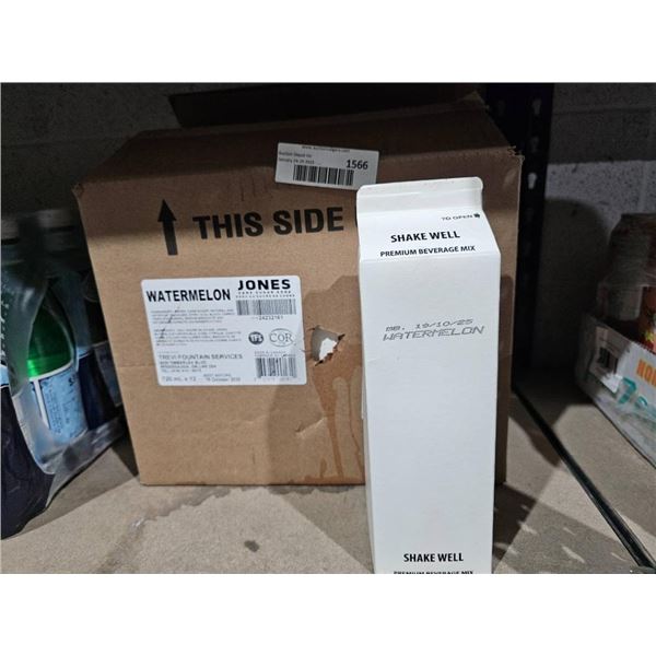 Watermelon Jones Cane Sugar Soda – Case of 12x720ml