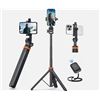 Image 1 : Eucos 62" Phone Tripod Tripod for iPhone & Selfie Stick Tripod