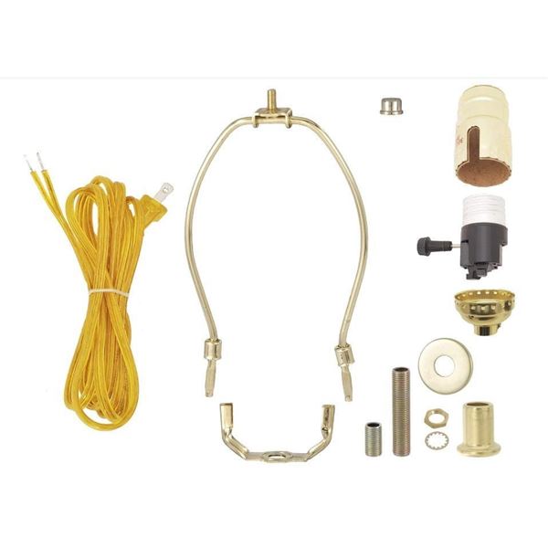 Power Gear 8ft 2.4m Cord Length 3-Way Lamp Kit For Repair or Replacement