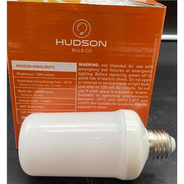 Hudsons Bulb CO 3w Flame Effect LED 120 Volts