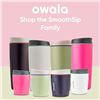 Image 1 : Owala SmoothSip Insulated Stainless Steel Coffee Tumbler, Reusable Iced Coffee Cup, Hot Coffee Trave