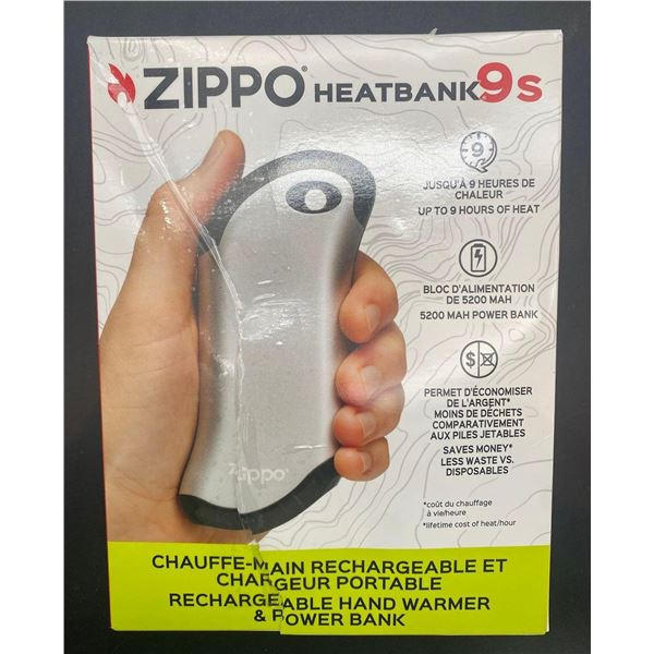 Zippo HeatBank 9s Rechargeable Hand Warmer & Power Bank