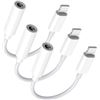 Image 1 : Lightning to 3.5 mm Headphone Jack Adapter, 2 in each pack - Lot of 4