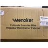 Image 2 : Wenoker Foldable Exercise Bike with Resistance Bands