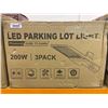 Image 2 : 200W LED Parking Lot Light Set with Photocell, 3-Pack