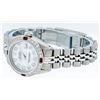 Image 8 : Rolex Ladies Quickset Stainless Steel White Diamond And Ruby 26MM Datejust Wrist