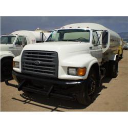 FORD F800 2,000 GALLON S/A WATER TRUCK, s/n 1FDXF80C1VVA14792: