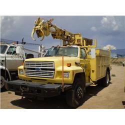 FORD F800 S/A DIGGER DERRICK TRUCK, s/n 1FDPK84A2MVA08857: