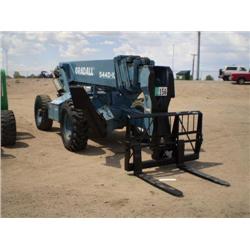 GRADALL 544D-10 10,000lb. 4X4 EXTENDABLE REACH FORKLIFT, s/n 355081: