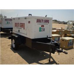 POWER GUARD TS25II20KW PORTABLE DIESEL GENERATOR, s/n F943182: