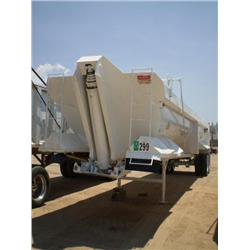 WESTERN 38 ft T/A FRAMELESS DEMOLITION END DUMP TRAILER, s/n 1W91038291W172704: