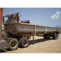LUFKIN ULTRA-LIGHT 38ft T/A FRAMELESS END DUMP TRAILER, s/n 1L0IC3822V1125135: