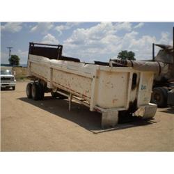 CHEROKEE ED2630H 30ft T/A FRAMELESS END DUMP TRAILER, s/n 270: