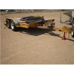 CUSTOM-BUILT 20ft. T/A TILT-TOP TRAILER, s/n N/A: (BILL OF SALE ONLY)