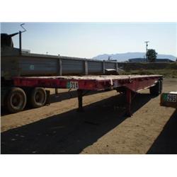 HOBBS 40ft. T/A FLATBED TRAILER, s/n FHR384602