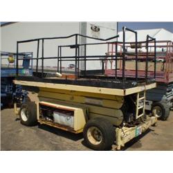 HUNTER LIFT RT2765 27ft. ELECTRIC SCISSOR LIFT, s/n DT34E: