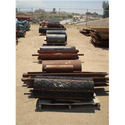 (5) PALLETS CONVEYOR HEAD & TAIL ROLLERS