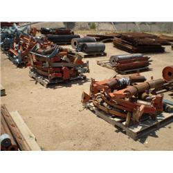 (3) PALLETS CONVEYOR ROLLERS