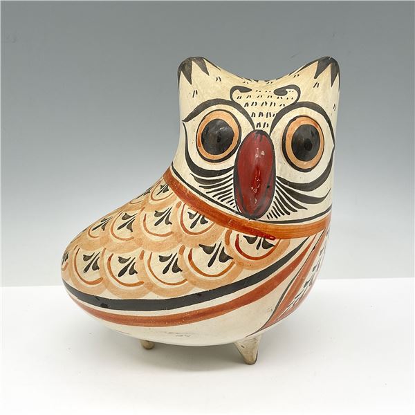 Mexican Folk Art Pottery, Owl Figurine