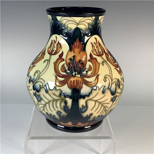 Moorcroft Festive Flame Limited Edition Vase, Signed