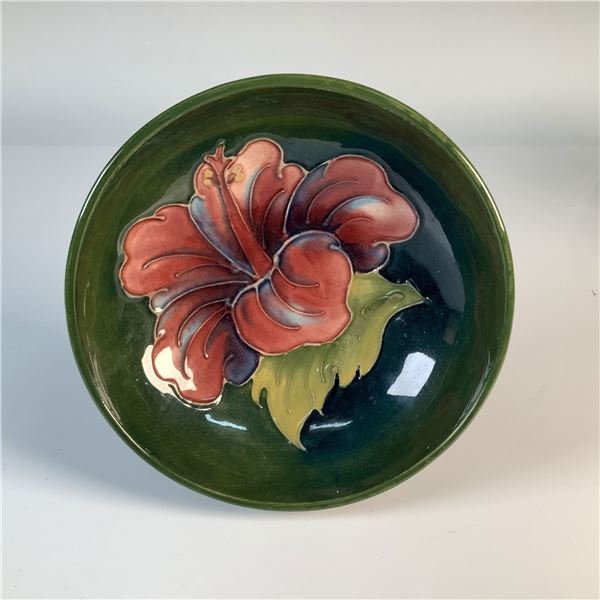 Moorcroft Pottery Bowl, Hibiscus Design