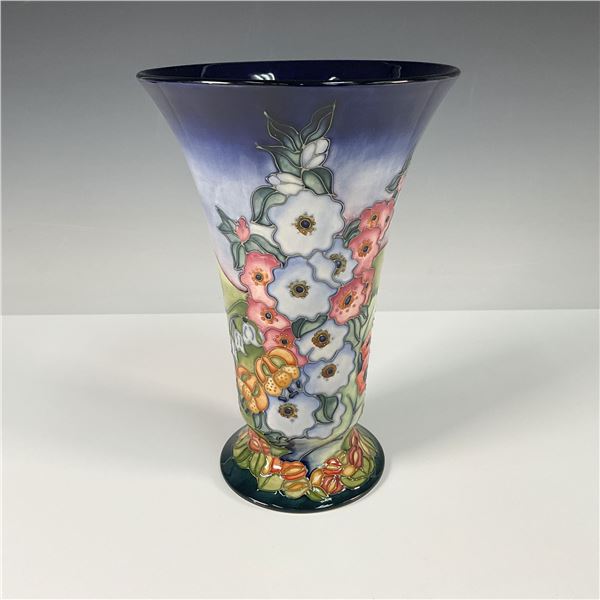Moorcroft Pottery Hollyhocks Vase