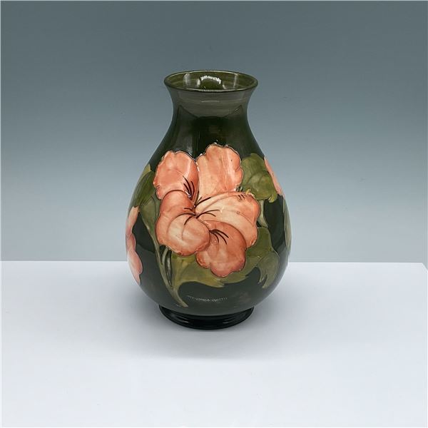 Moorcroft Pottery Vase Hibiscus Design