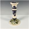 Image 1 : Moorcroft Pottery, Grape Candlestick, Hand-Painted 8H, Signe