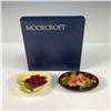 Image 2 : 2pc Moorcroft Pottery Hibiscus Flower Design Trays